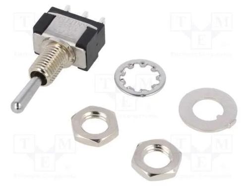 Interruptor: de alavanca, Pos: 3, SPDT, ON-OFF-ON.