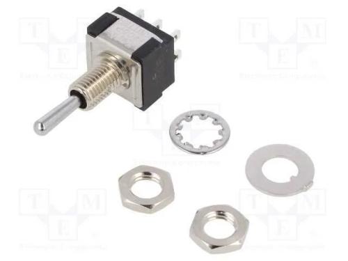 Interruptor: de alavanca, Pos: 3, DPDT, ON-OFF-ON.