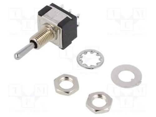 Interruptor: de alavanca, Pos: 3, DPDT, ON-ON-ON,.