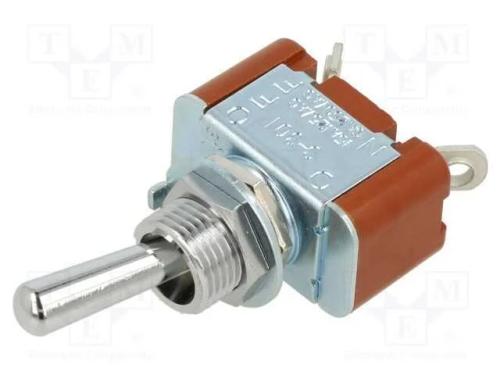 Interruptor: de alavanca, Pos: 2, SPST-NC, ON-OFF.