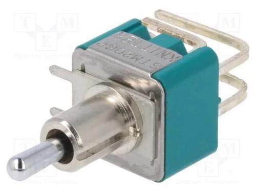 Interruptor: de alavanca, Pos: 3, DPDT, ON-OFF-ON.