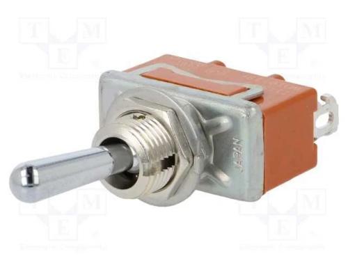 Interruptor: de alavanca, Pos: 2, SPDT, ON-(ON), .