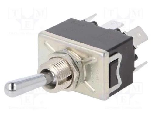 Interruptor: de alavanca, Pos: 2, DPDT, ON-ON, Sa.