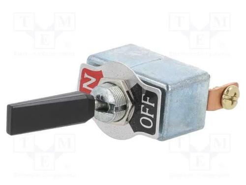 Interruptor: de alavanca, Pos: 2, SPST, ON-OFF, 5.