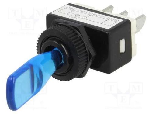 Interruptor: de alavanca, Pos: 2, SPST, ON-OFF, 6.