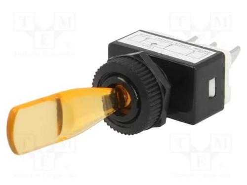 Interruptor: de alavanca, Pos: 2, SPST, ON-OFF, 6.