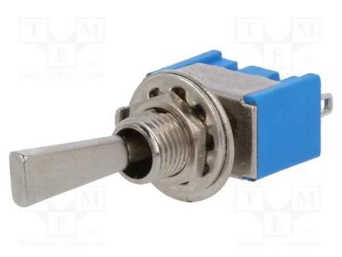 Interruptor: de alavanca, Pos: 3, SP3T, ON-OFF-ON.
