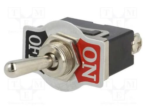 Interruptor: de alavanca, Pos: 2, SPST, ON-OFF, 1.