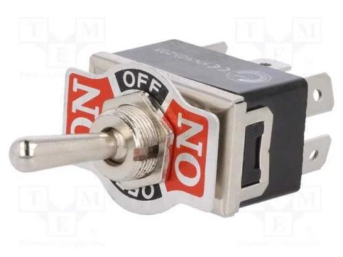 Interruptor: de Alavanca, Pos: 3, Dp3t, On-Off-On, 10a/250vac, 50mo