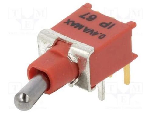 Interruptor: de alavanca, Pos: 2, SPDT, ON-(ON), .