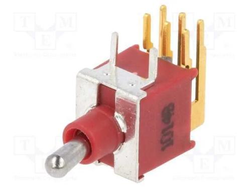 Interruptor: de alavanca, Pos: 2, DPDT, ON-ON, 0,.
