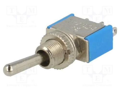 Interruptor: de alavanca, Pos: 3, SP3T, ON-OFF-ON.