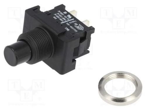 Interruptor: de Pressão, Pos: 2, Spst, 6a/250vac, On-Off, Ip40, 1840