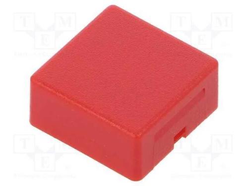 Tecla, Série Aml, Quadrada, 15x15mm, Vermelho, Aml