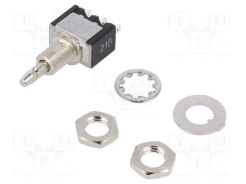 Interruptor: de Pressão, Pos: 2, Spdt, 3a/125vac, On-(On), Roscado
