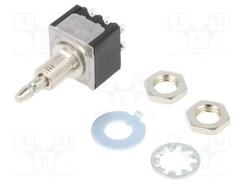 Interruptor: de Pressão, Pos: 2, Dpdt, 3a/125vac, On-(On), Roscado