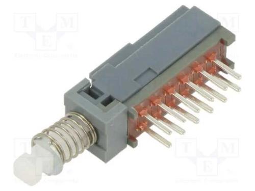 Interruptor: de Pressão, Pos: 2, 4pdt, 0,1a/30vdc, On-(On), Tht