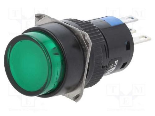 Interruptor: de Pressão, Pos: 2, 5a/250vac, On-(On), Ip65, Verde