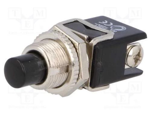 Interruptor: de Pressão, Pos: 2, 4a/250vac, Off-(On), 12mm