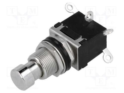 Interruptor: de Pressão, Pos: 2, Dpdt, 2a/250vac, On-On, 12,2mm