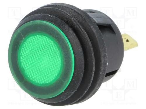 Interruptor: de Pressão, Pos: 2, Spst-No, 6a/250vac, Off-On, Ip65