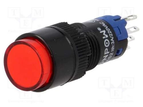 Interruptor: de Pressão, Pos: 2, Spdt, 0,5a/250vac, 1a/24vdc, On-On