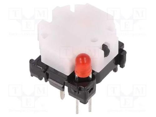 Interruptor: de Teclado, Pos: 2, Spst-No, 0,1a/28vdc, Branco, Led