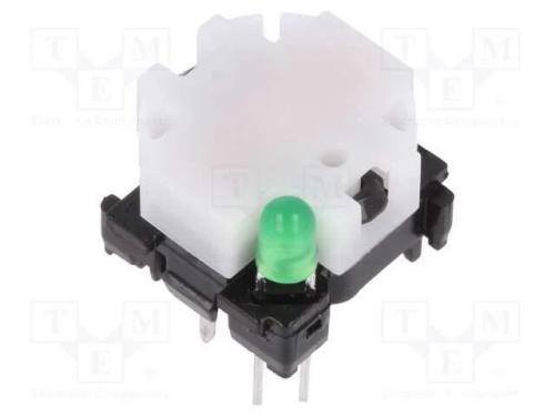 Interruptor: de Teclado, Pos: 2, Spst-No, 0,1a/28vdc, Branco, Led