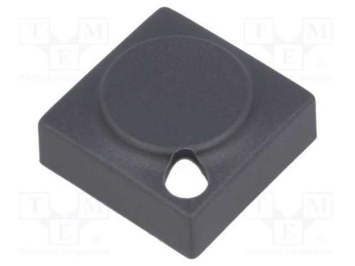 Tecla, Retangular, Cinzenta, Poliamida, 15,5x15,5mm