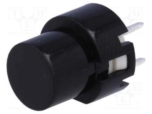 Interruptor: de Teclado, Pos: 2, Spst-No, 0,01a/32vdc, Preto, Tht