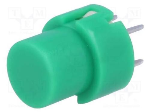 Interruptor: de Teclado, Pos: 2, Spst-No, 0,01a/32vdc, Verde, Tht