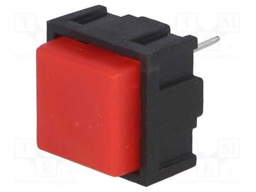 Interruptor: de Teclado, Pos: 2, Spst-No, 0,025a/50vdc, Vermelho