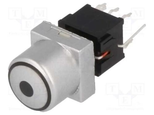 Interruptor: de Teclado, , Pos: 2, Dpdt, 0,1a/30vdc, Prateado, Led