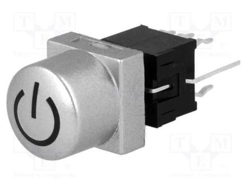 Interruptor: de Teclado, Power, Pos: 2, Dpdt, 0,1a/30vdc, Prateado