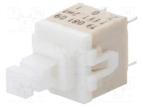 Interruptor: de Teclado, Pos: 2, Dpst, 0,1a/32vdc, Branco, Tht, 1,2n