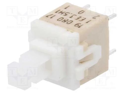 Interruptor: de Teclado, Pos: 2, Dpst, 0,1a/32vdc, Branco, Tht, 3,5n