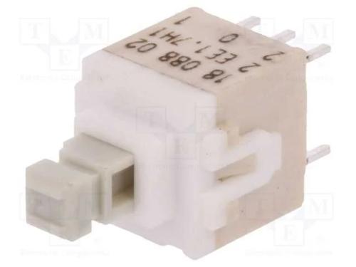 Interruptor: de Teclado, Pos: 2, Dpdt, 0,1a/32vdc, Branco, Tht, 1,7n