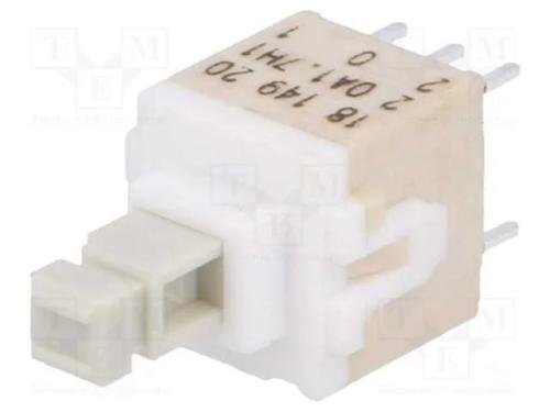 Interruptor: de Teclado, Pos: 2, Dpdt, 0,1a/32vdc, Branco, Tht, 1,7n