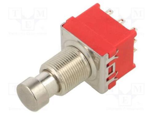 Interruptor: de Press&atilde;o, Pos: 2, 3pdt, 1a/9vdc, Sa&iacute;: para Soldar