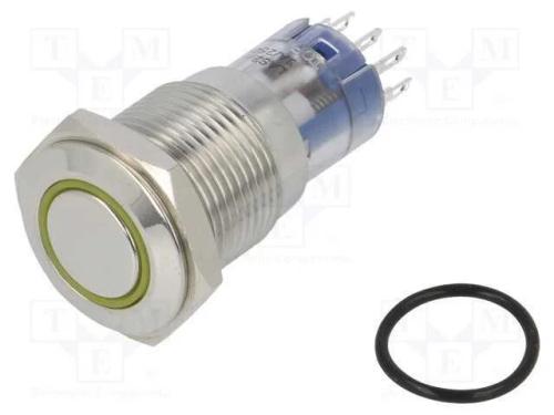 Interruptor: Antivandalismo, Dpdt, 3a/250vac, Ip67, On-(On)