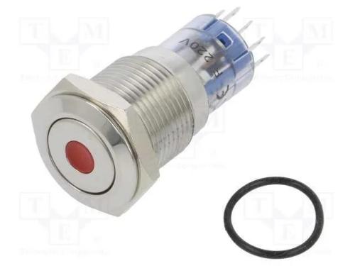 Interruptor: Antivandalismo, Dpdt, 3a/250vac, Ip67, On-(On)