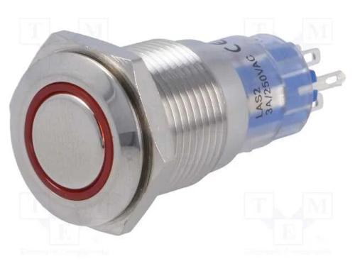 Interruptor: Antivandalismo, Pos: 2, Dpst, 3a/250vac, Ip40, On-On