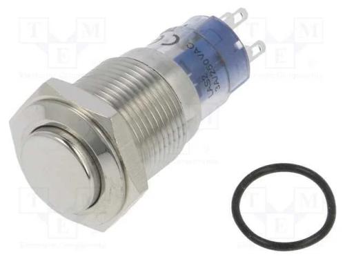Interruptor: Antivandalismo, Dpdt, 3a/250vac, Ip67, On-(On), 2kv