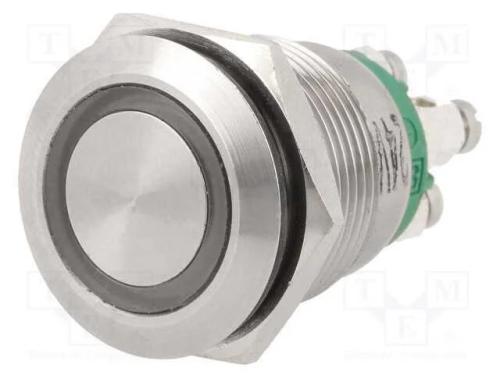 Interruptor: Antivandalismo, Pos: 2, Spst-No, 0,05a/24vdc, Ip66