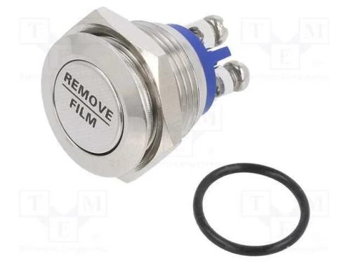 Interruptor: Antivandalismo, Pos: 2, Spst-No, 2a/48vdc, Ip65, 16mm