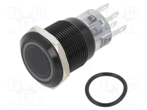 Interruptor: Antivandalismo, Pos: 2, Spdt, 2a/24vdc, Ip67, On-(On)