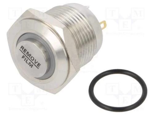 Interruptor: Antivandalismo, Pos: 2, Spst-No, 2a/48vdc, Ip65, Azul