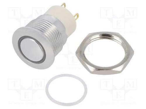Interruptor: Antivandalismo, Pos: 2, Spst-No, 2a/36vdc, Ip67, Verde