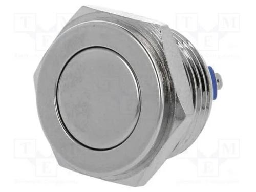Interruptor: Antivandalismo, Pos: 2, Spst-No, 2a/36vdc, Ip65, 16mm