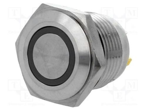Interruptor: Antivandalismo, Pos: 2, Spst-No, 2a/36vdc, Ip65, 16mm